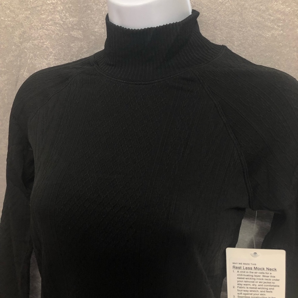 💥FLASH SALE💥 Lululemon Rest Less Mock neck Sz. 4 - Picture 4 of 8